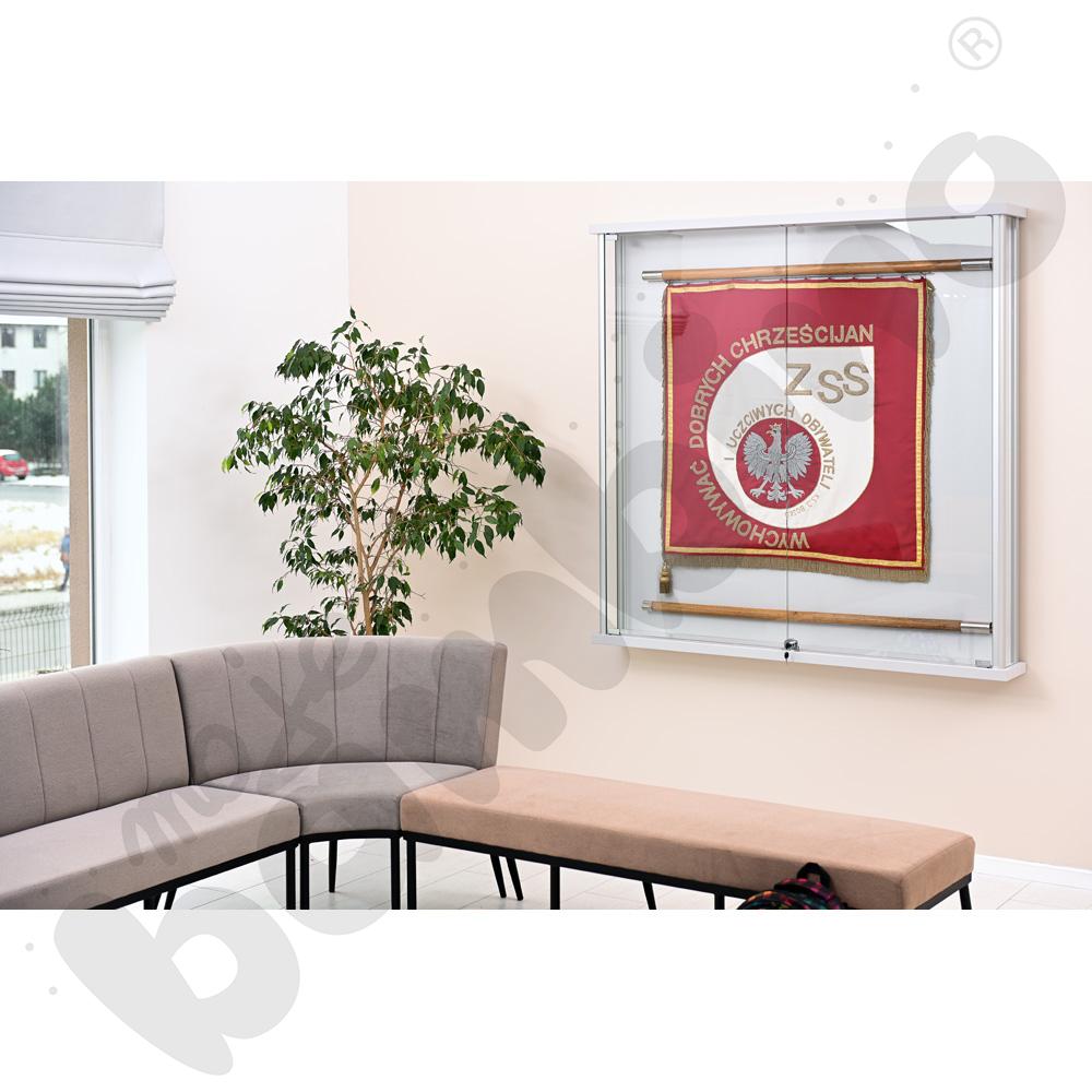 Narożnik z oparciem Xena szarobrązowy