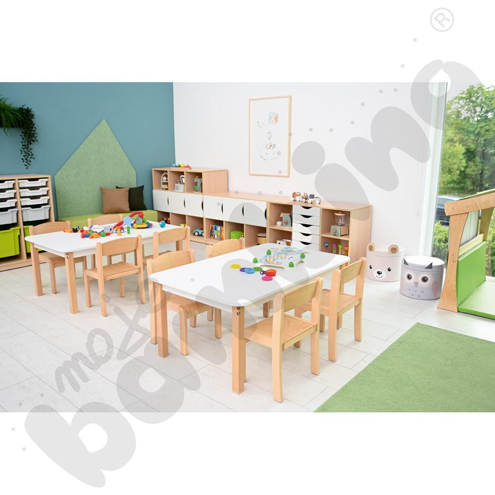 Krzesło Olek Deluxe ze stopką filcową, rozm. 2, buk