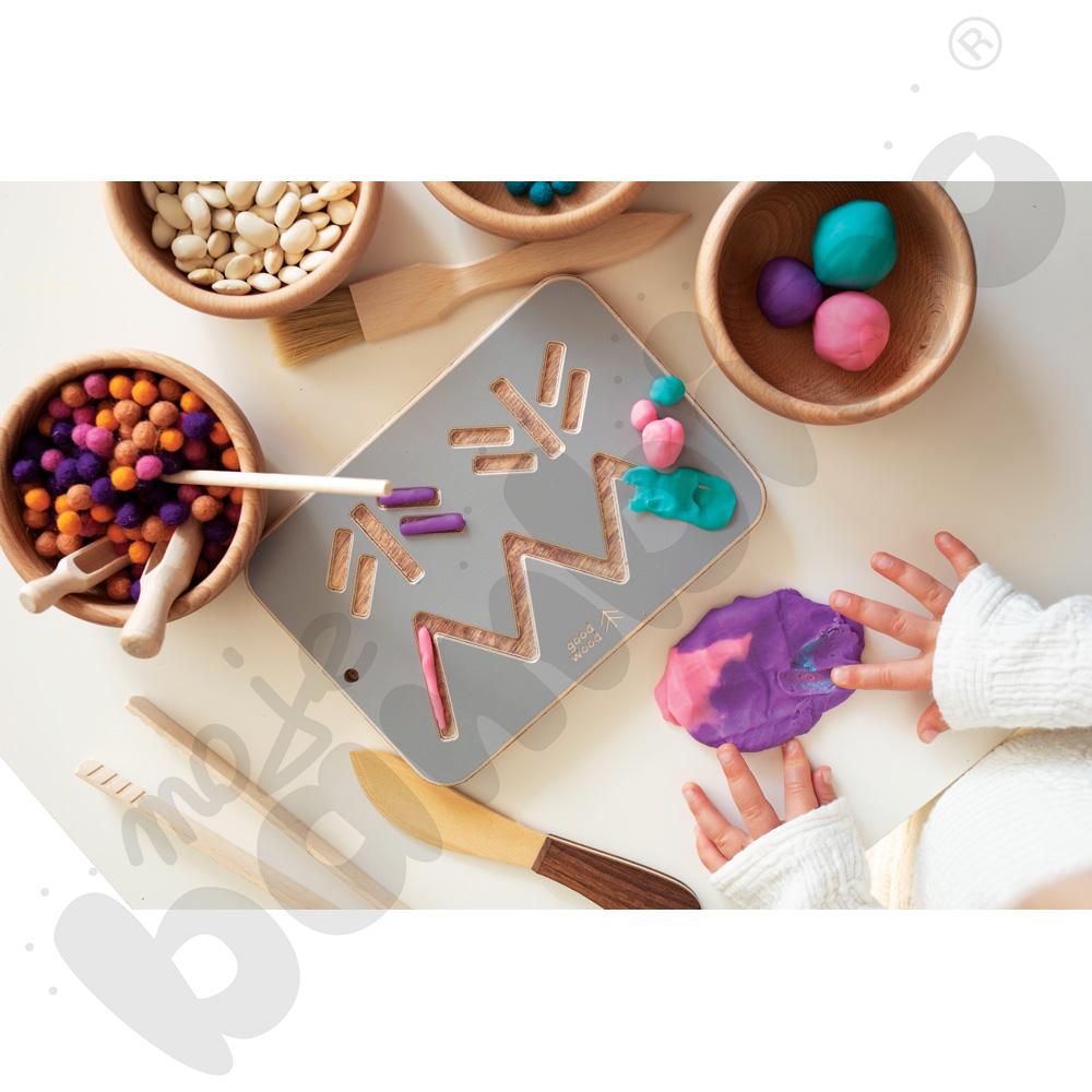 Tablice grafomotoryczne malucha - szare  - MED