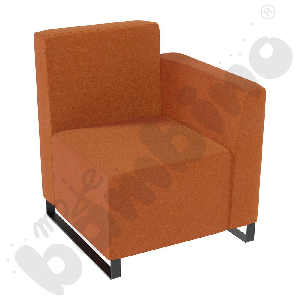 Fotel Universum wys. 82 cm, bok niski prawy, tkanina KG15