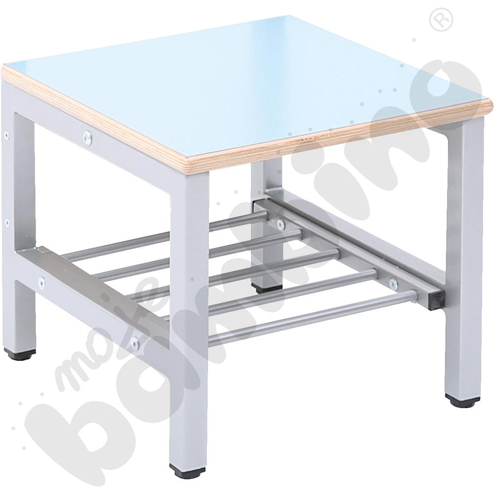 Ławeczka Flexi do szatni 2 os. wąska wys. 26 cm niebieska