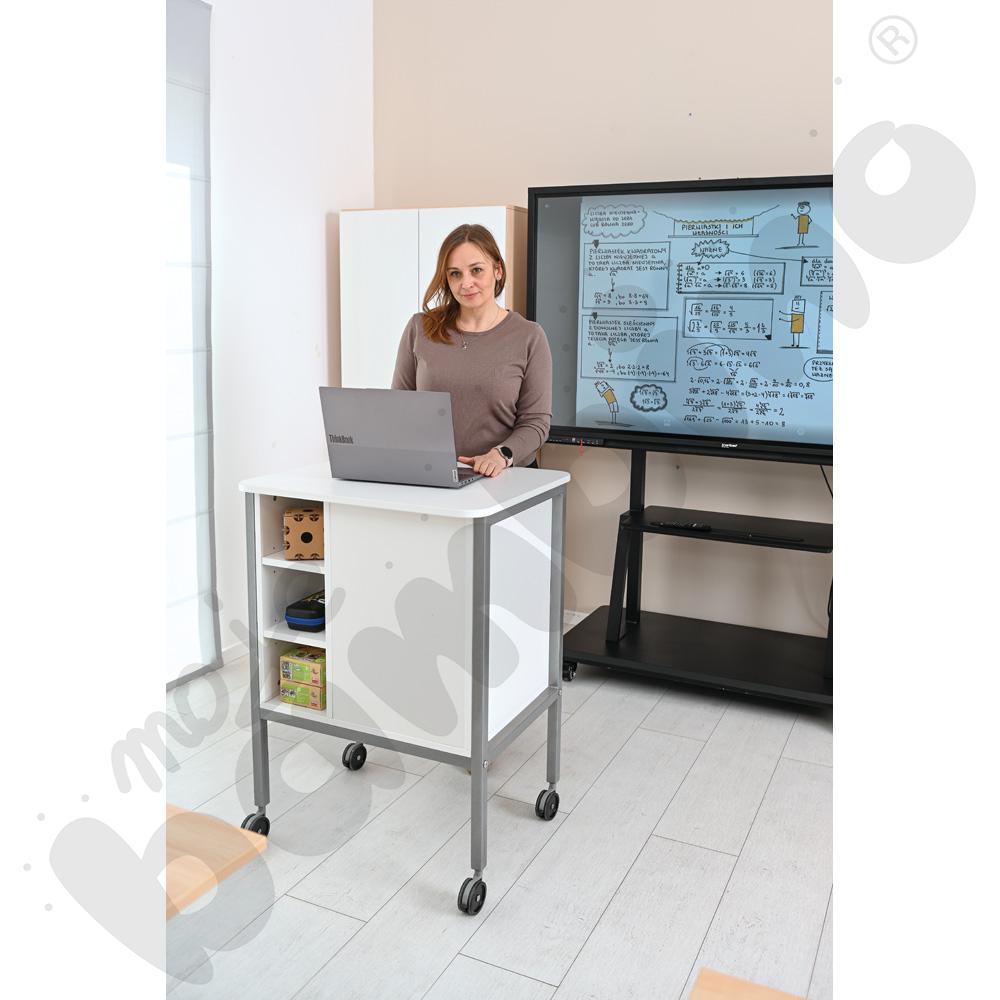 Mobilny pulpit Grande – biały