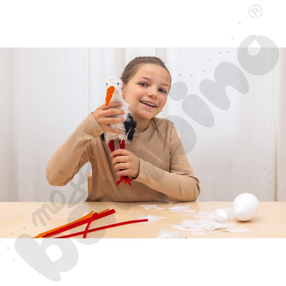 Druciki kreatywne 0,4 x 30, 100 szt. - czerwone