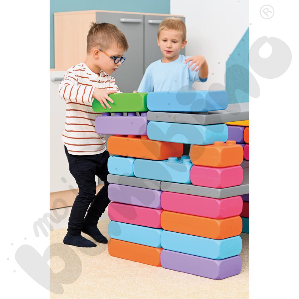 Klocki małego budowniczego - pastelowe