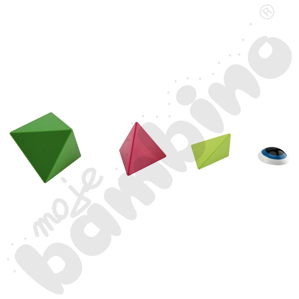 Klocki magnetyczne Trido, 36 elem. - kolory dżungli