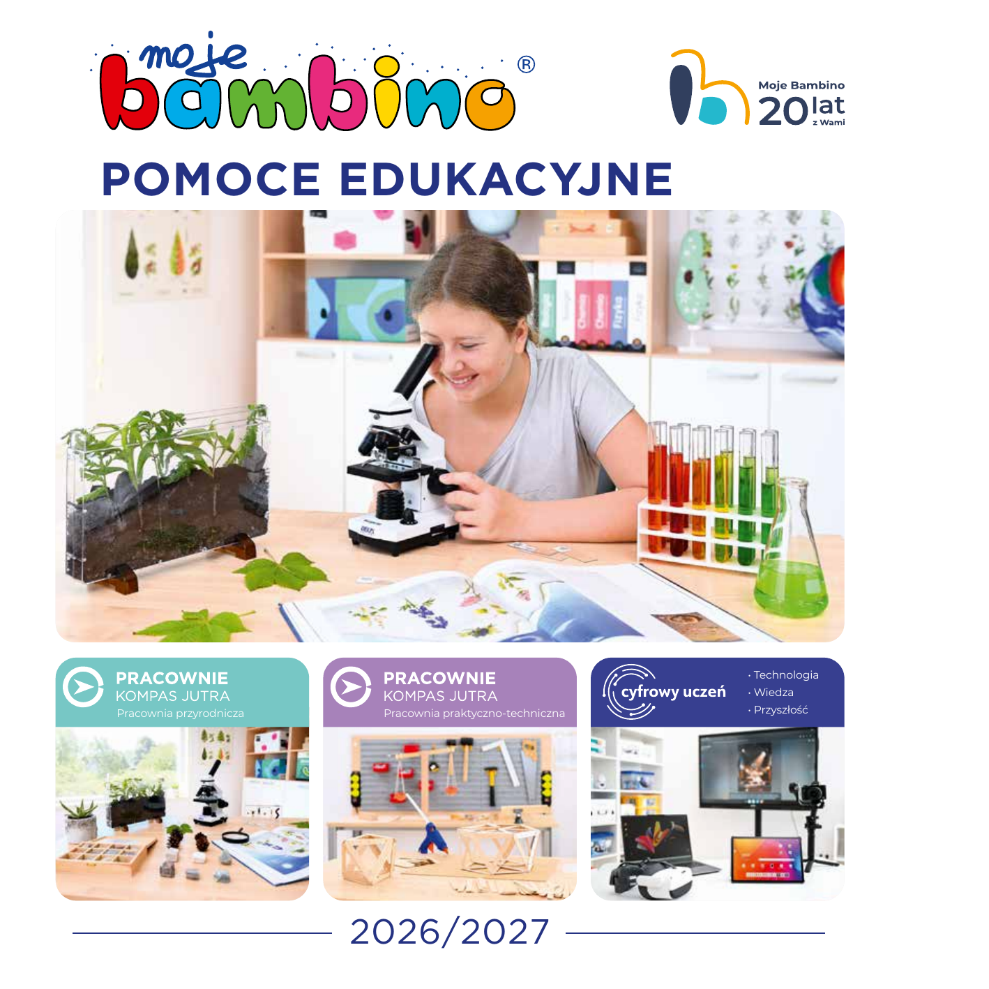 POMOCE EDUKACYJNE • Technologia • Wiedza Pracownia przyrodnicza Pracownia praktyczno-techniczna 2026/2027 • Przyszłość