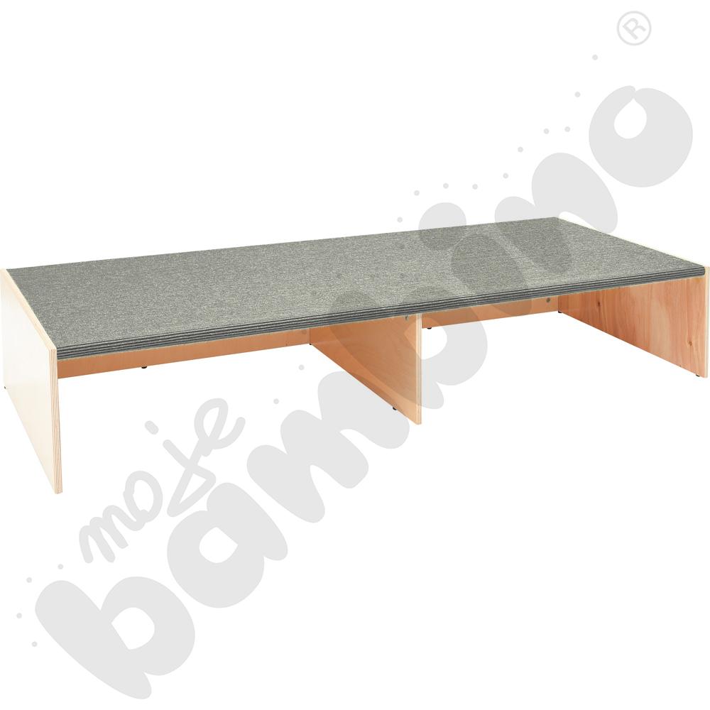 Podest z wnęką z przodu, wys. 30 cm - jasnoszary