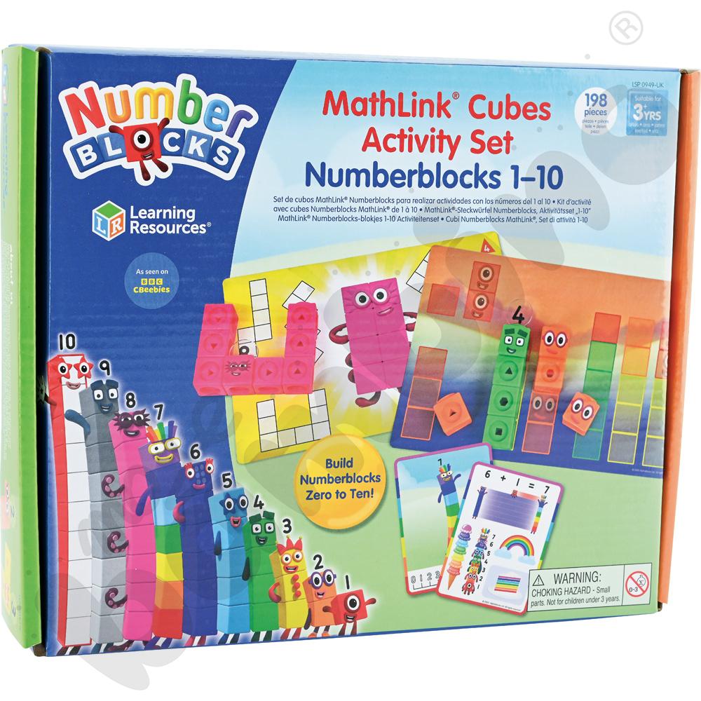 Kostki matematyczne z kartami działań 1-10 