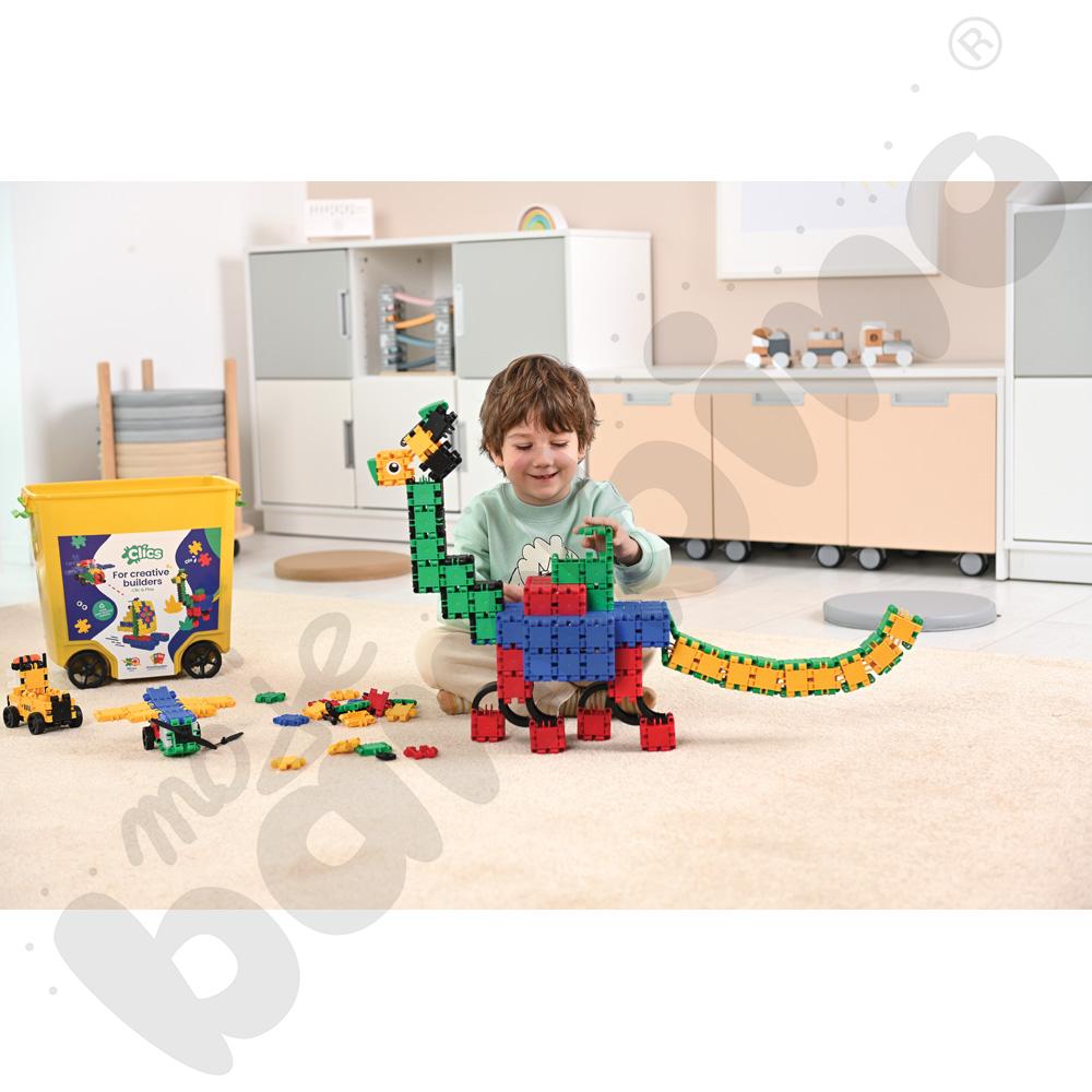 Klocki konstrukcyjne Clics Rollerbox 25w1