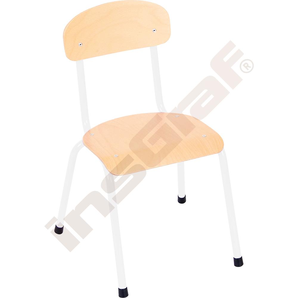 Stolička Bambino veľ. 2 - výška 31 cm - k stolom 53 cm - biela