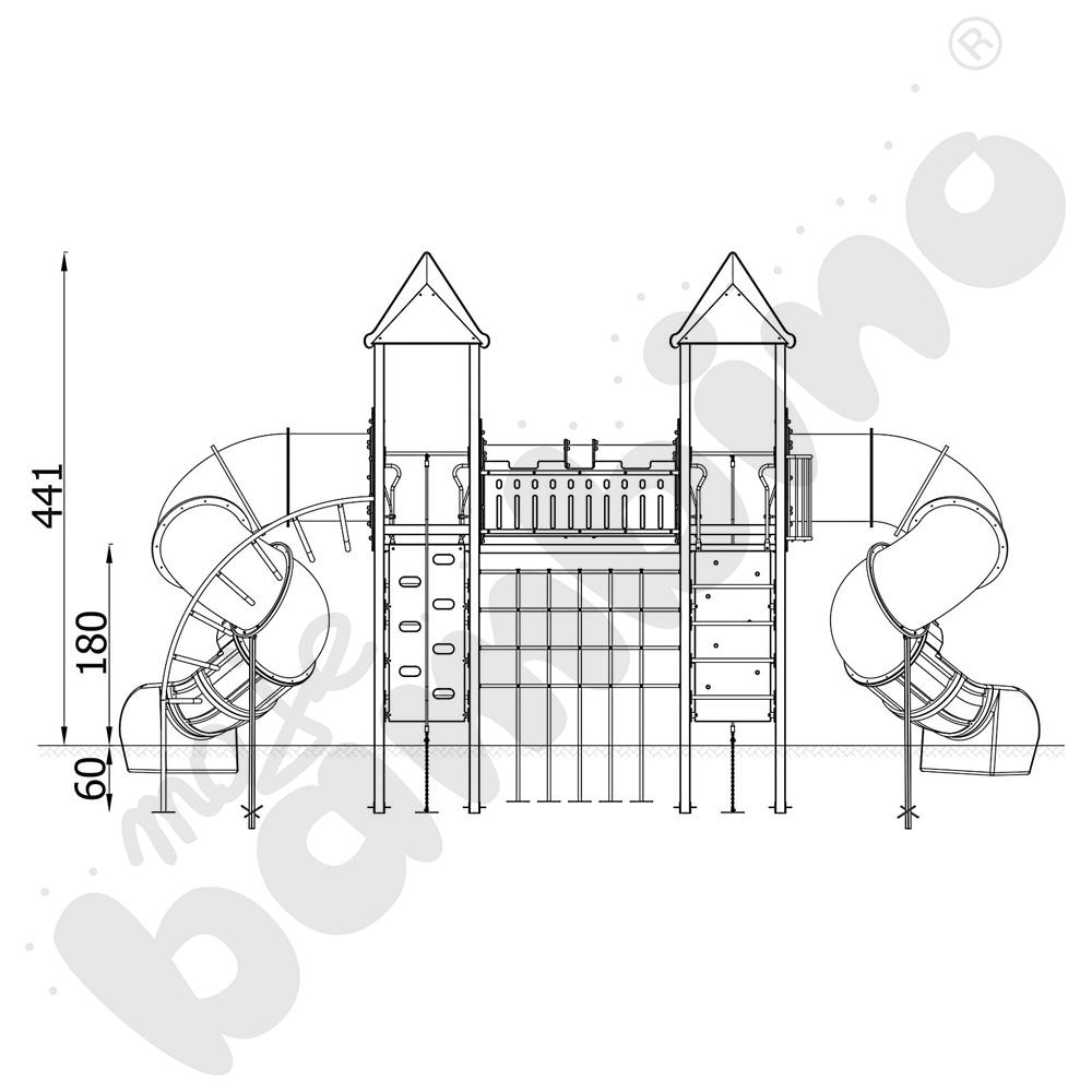Zestaw Zameczek Quadro, metal