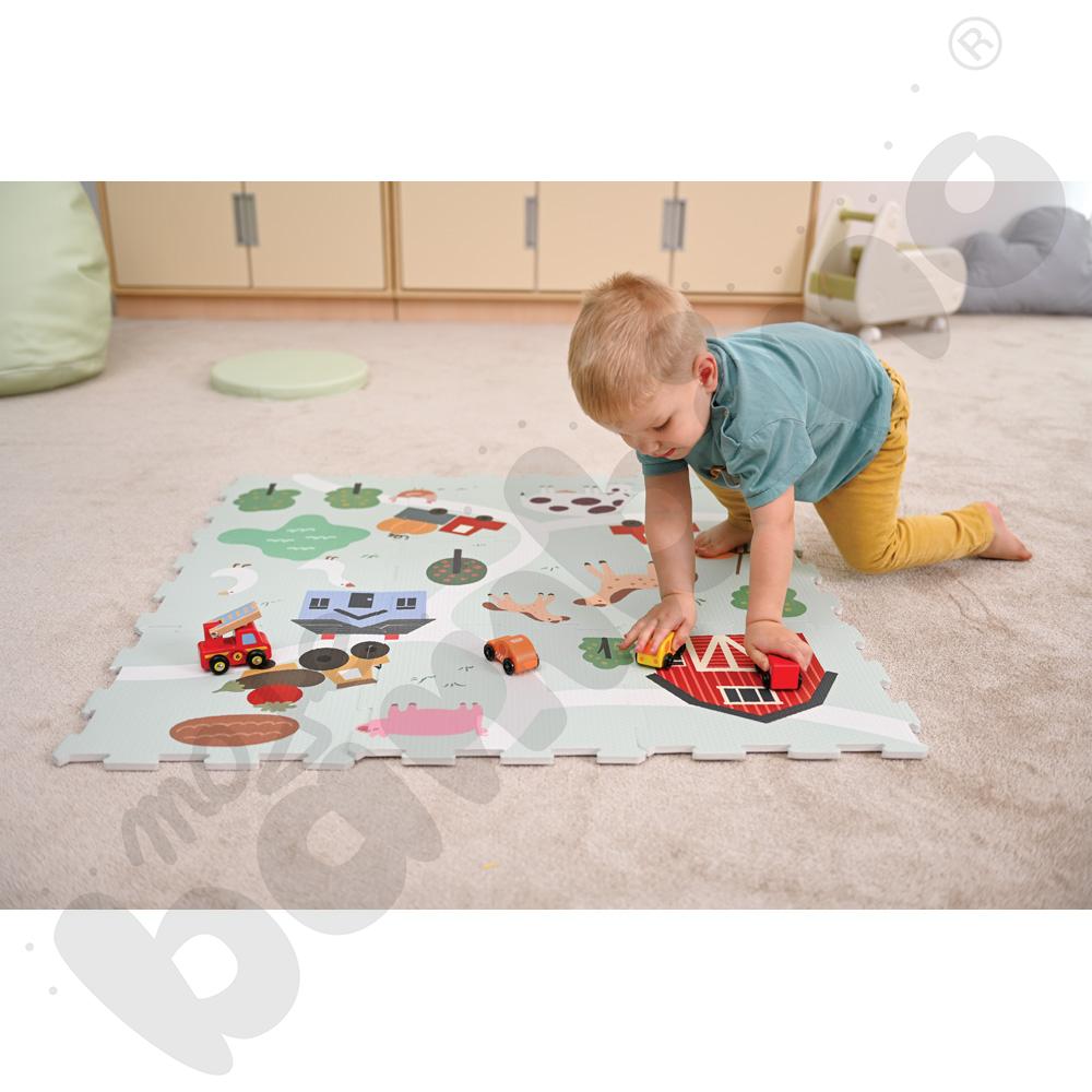 Mata-puzzle - wiejska zagroda