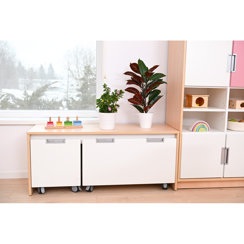 Quadro - úložný box - veľký, biely