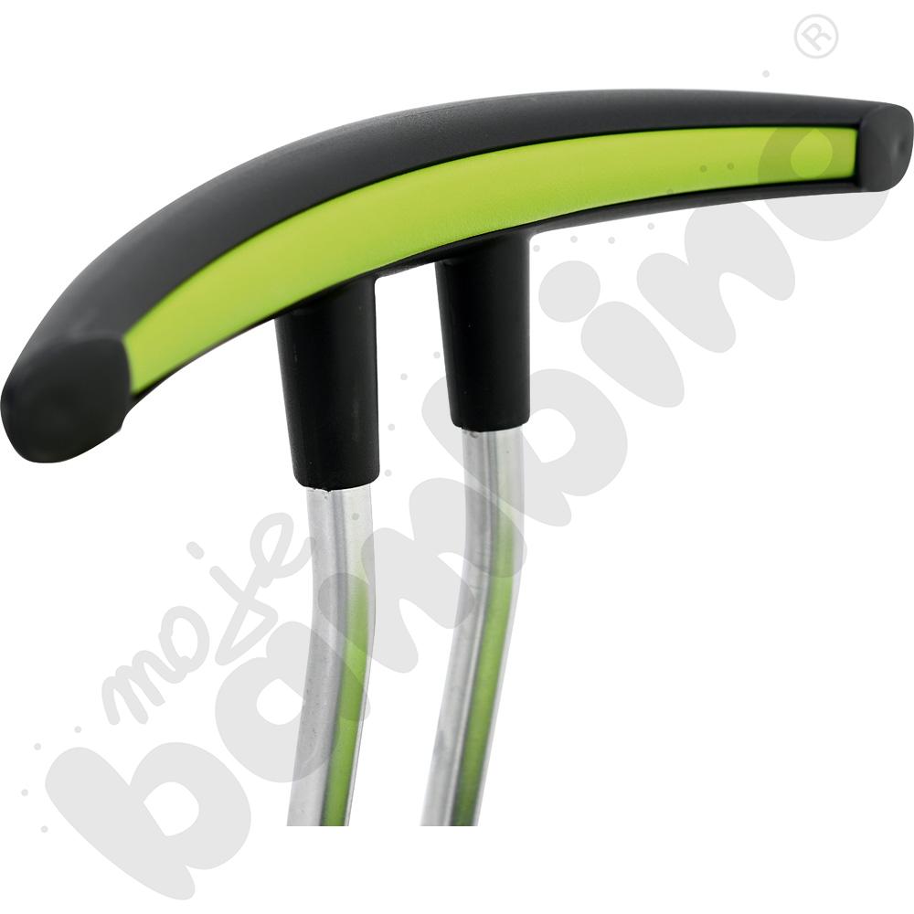 Krzesło Genito z oparciem, wys. 38-48 cm - limonkowe