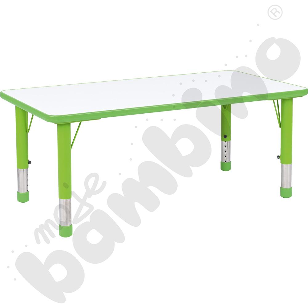 Stolik Pino prostokątny z regulowaną wysokością, rozm. 0-3 - zielony