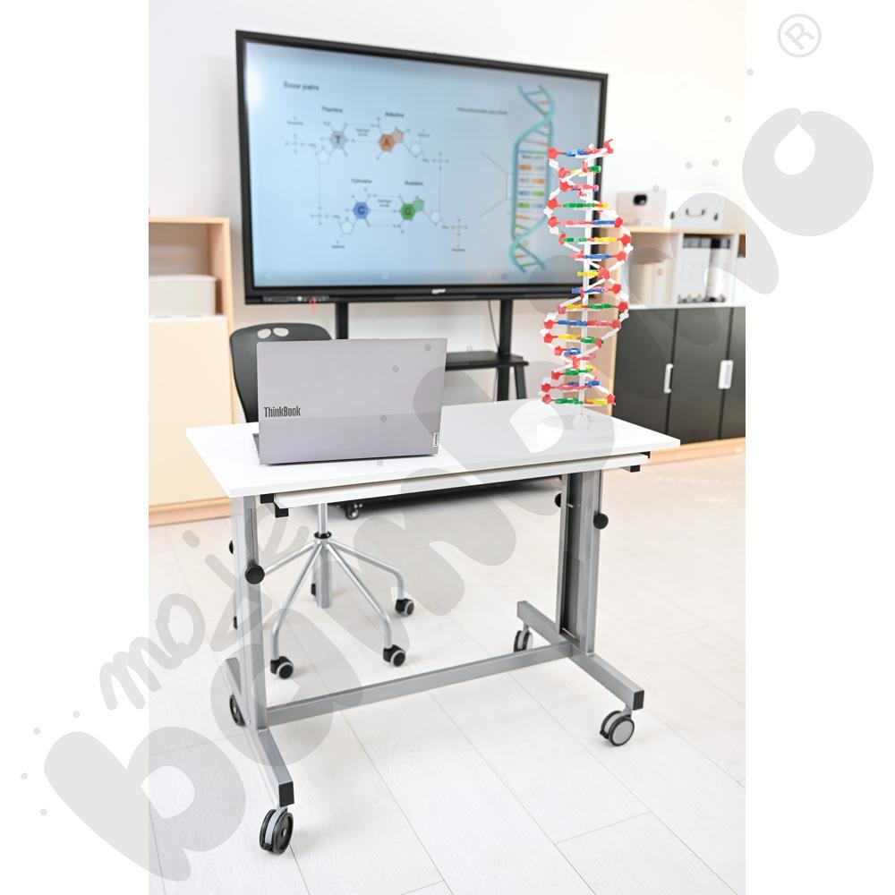 Mobilne biurko Grande – białe