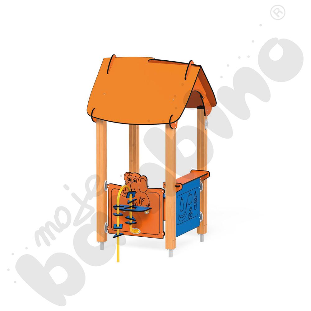   Quadro Baby – minidomek, drewniane słupy  