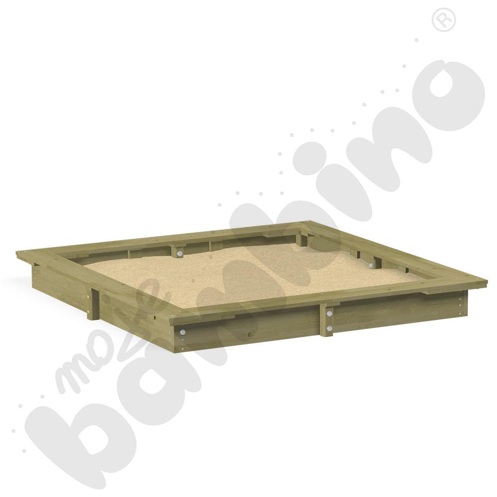 Piaskownica z desek 3 x 3