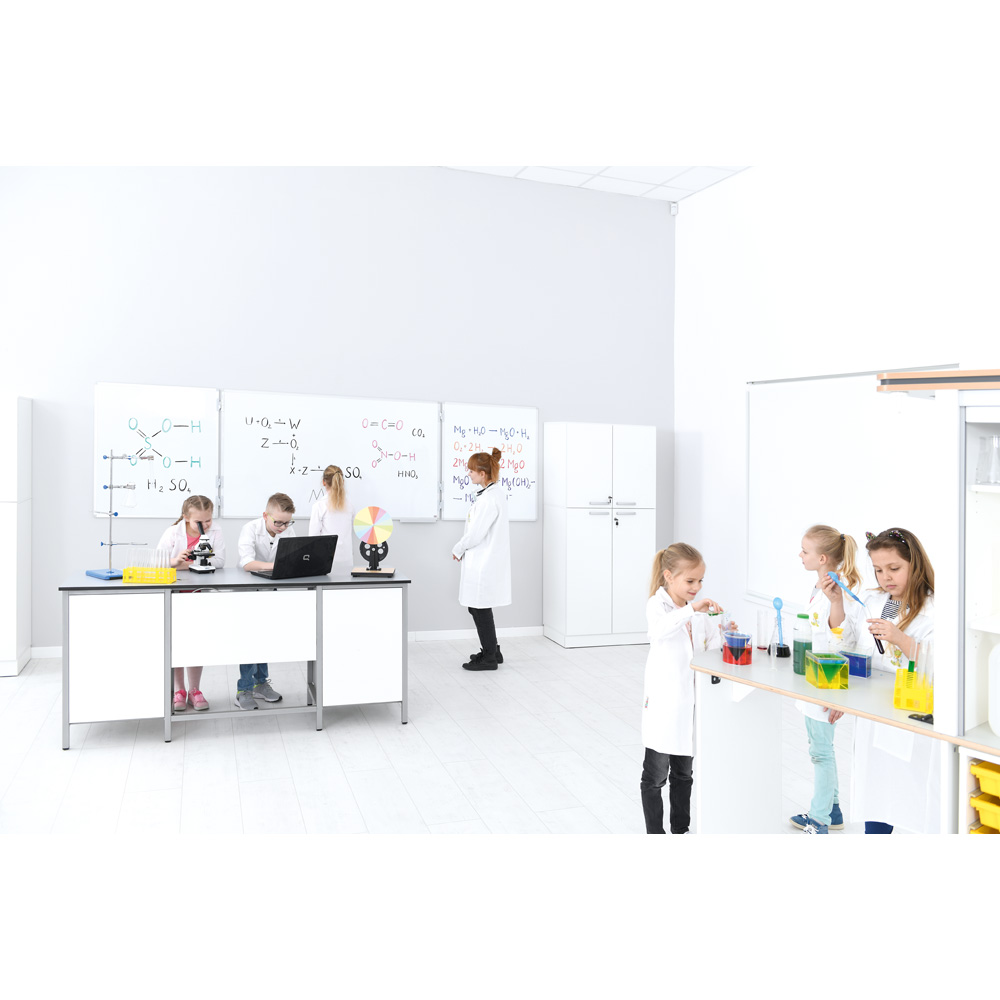 Laboratórny stôl LAB HPL, sivý - základná verzia