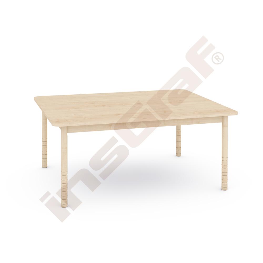 Veľký stôl pre predškolákov, svetlý javor