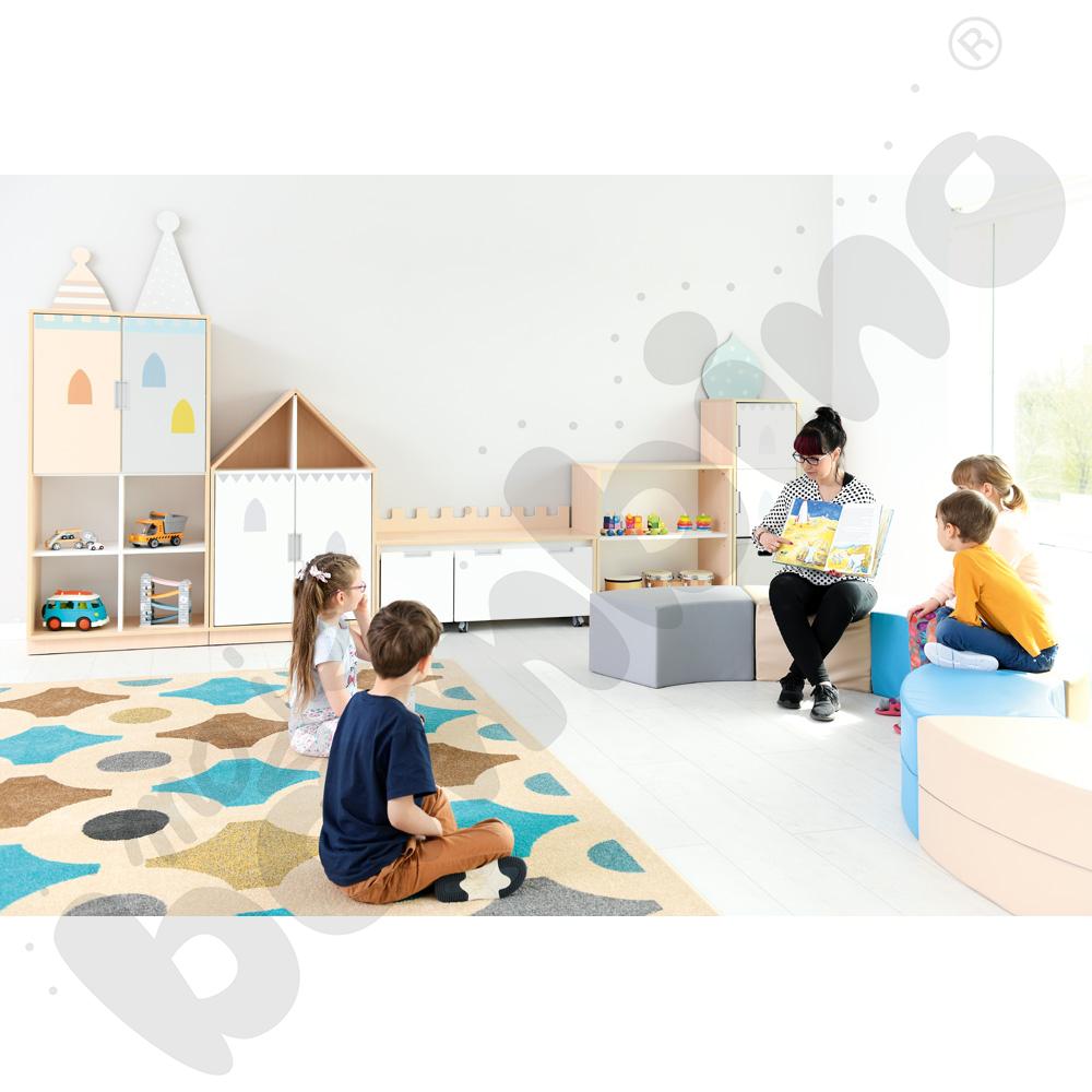 Quadro - zestaw Pałac 90 st., cichy domyk, skrzynia klon jasny