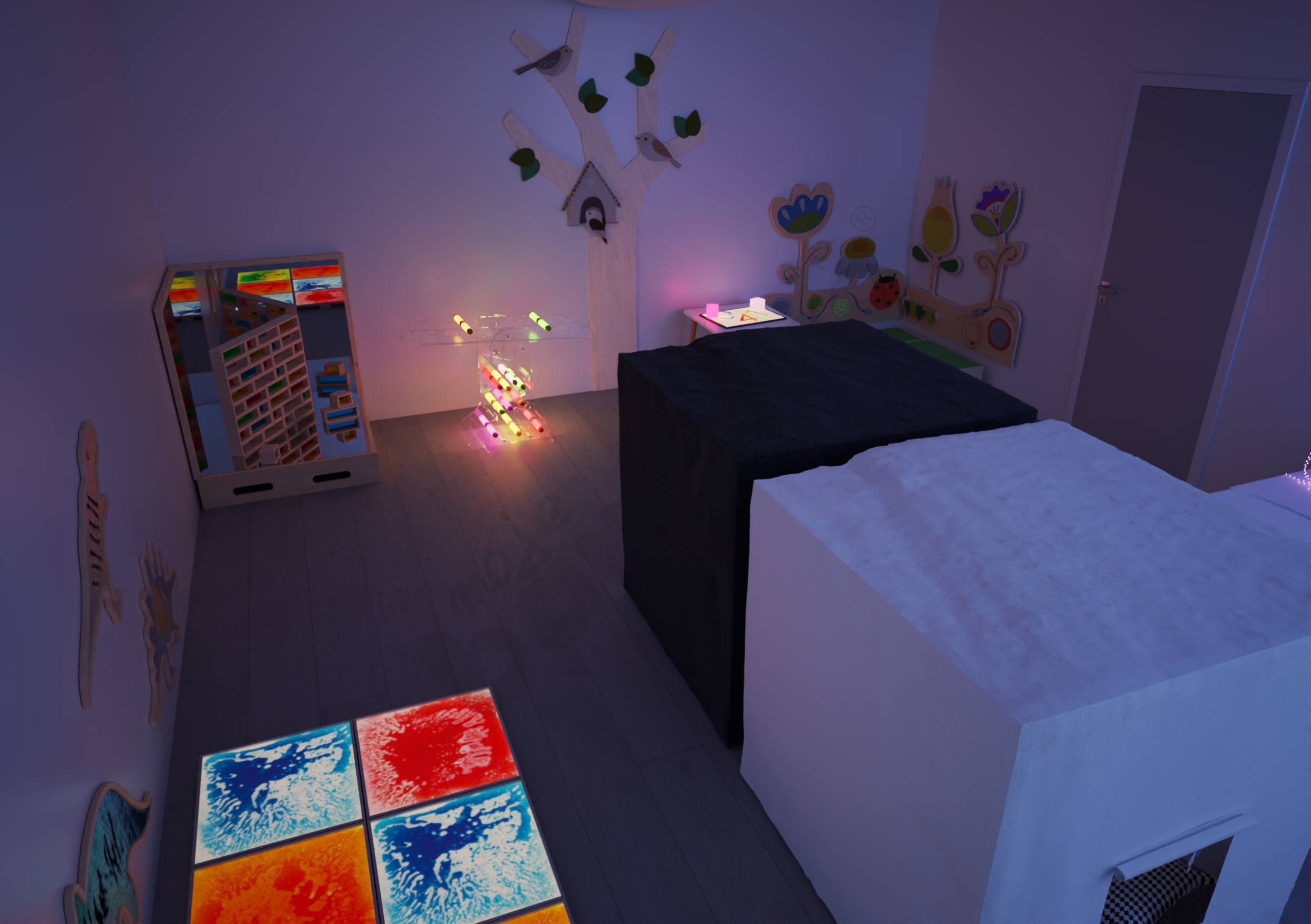 Sala doświadczania świata 3 Snoezelen