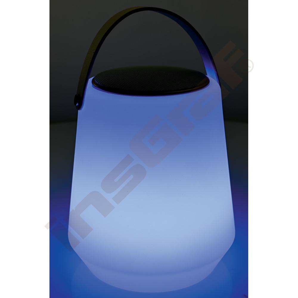 Přenosná LED lampička s reproduktorem
