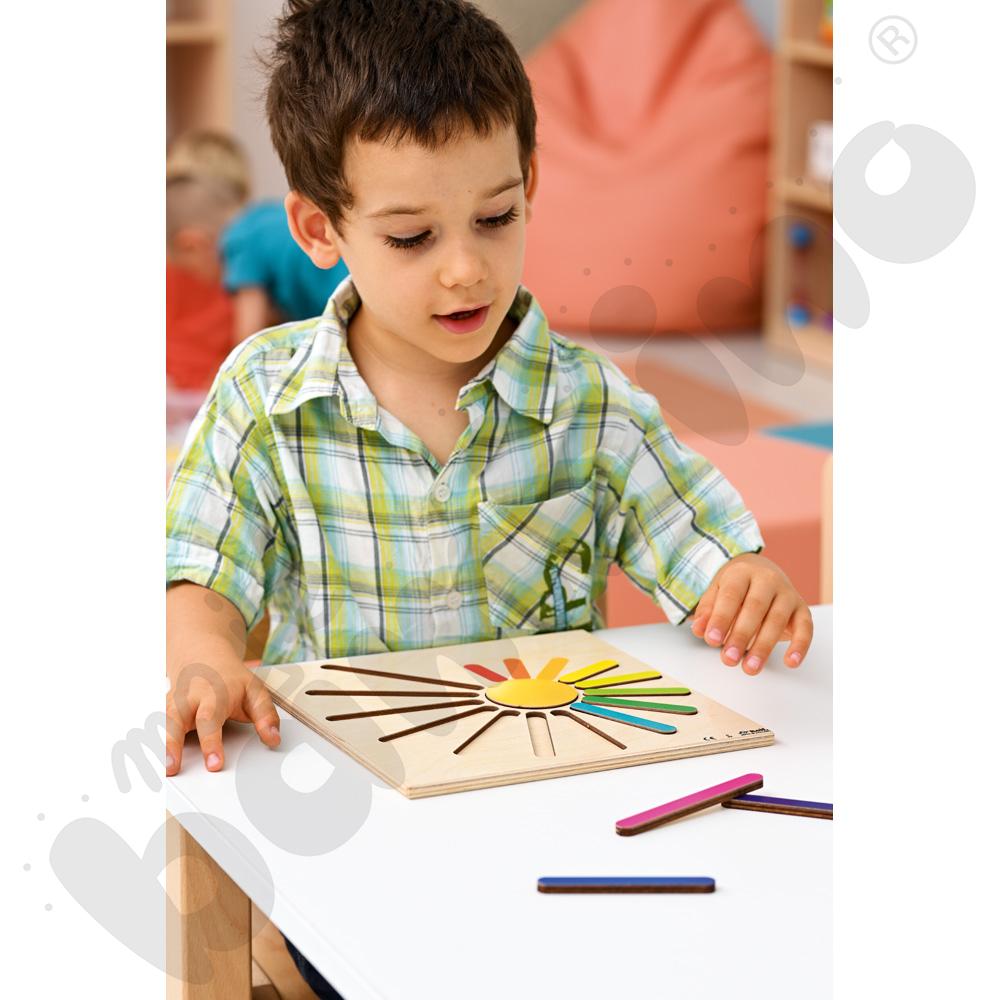 Tęczowe słoneczko - odkrywamy rozmiary