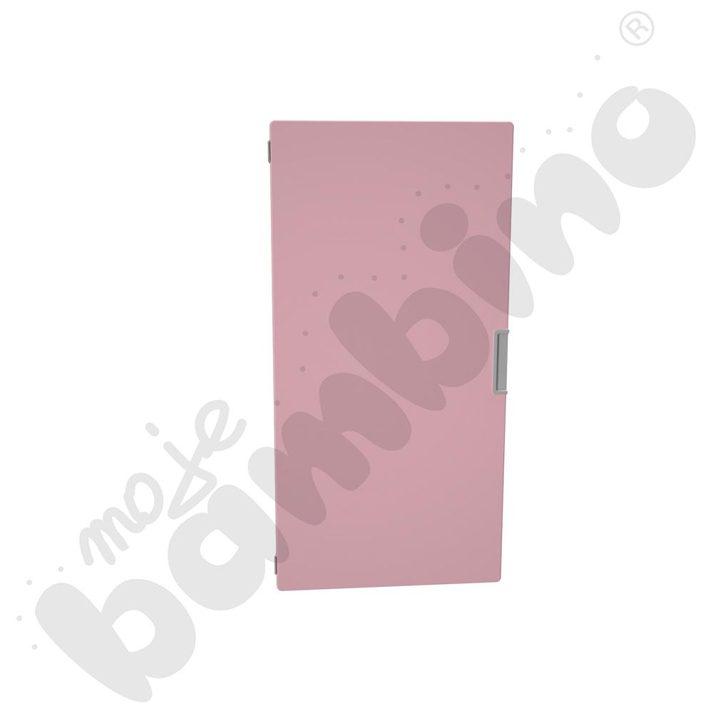 Quadro - drzwiczki średnie 90 st., mocowane do przegrody - różowy pastel