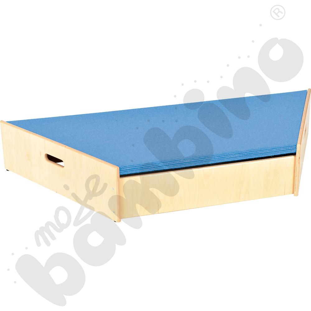 Podest trapezowy, wys. 30 cm - jasnoniebieski