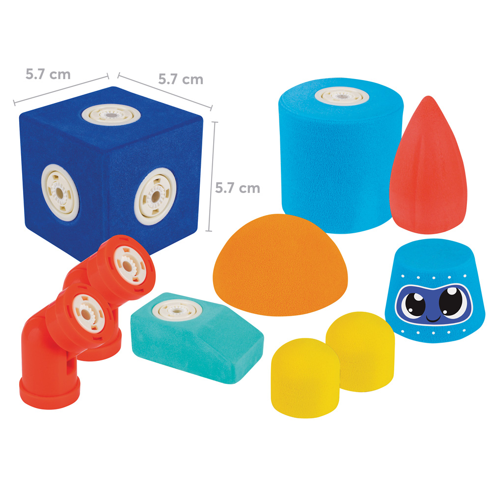 Blockaroo - magnetické penové bloky, 10 prvkov