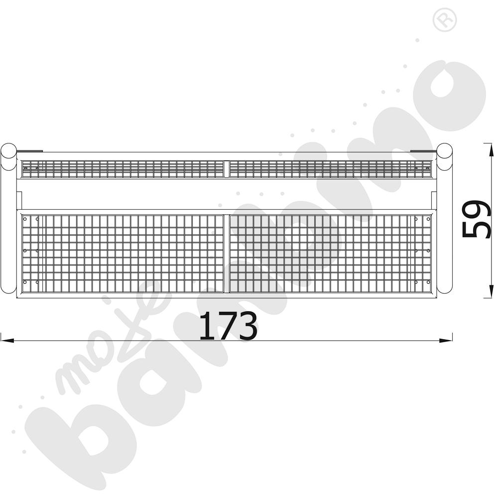Ławka stalowa Gladiator z oparciem