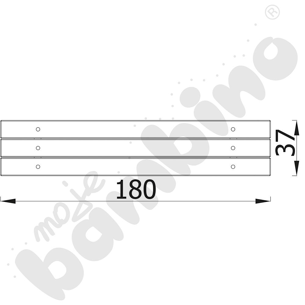Ławka na kątownikach stała