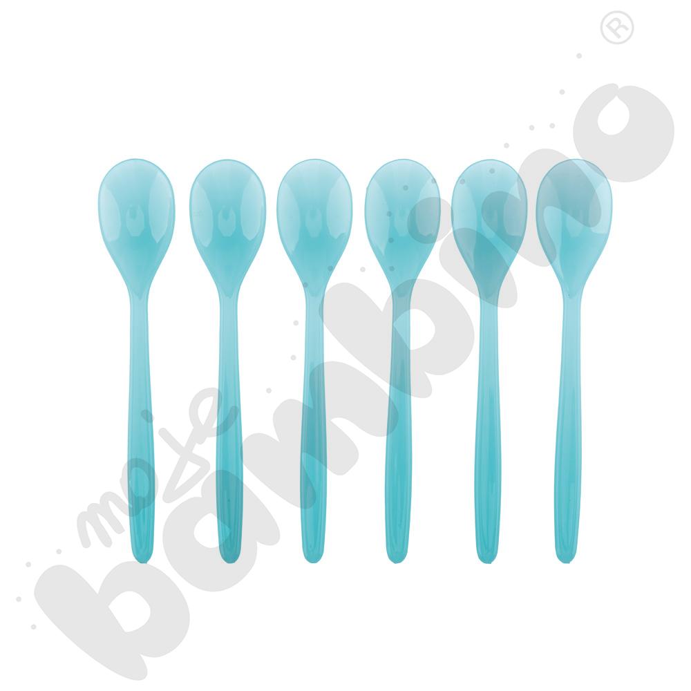 Łyżeczki Kajtuś, 6 szt. - turkusowe