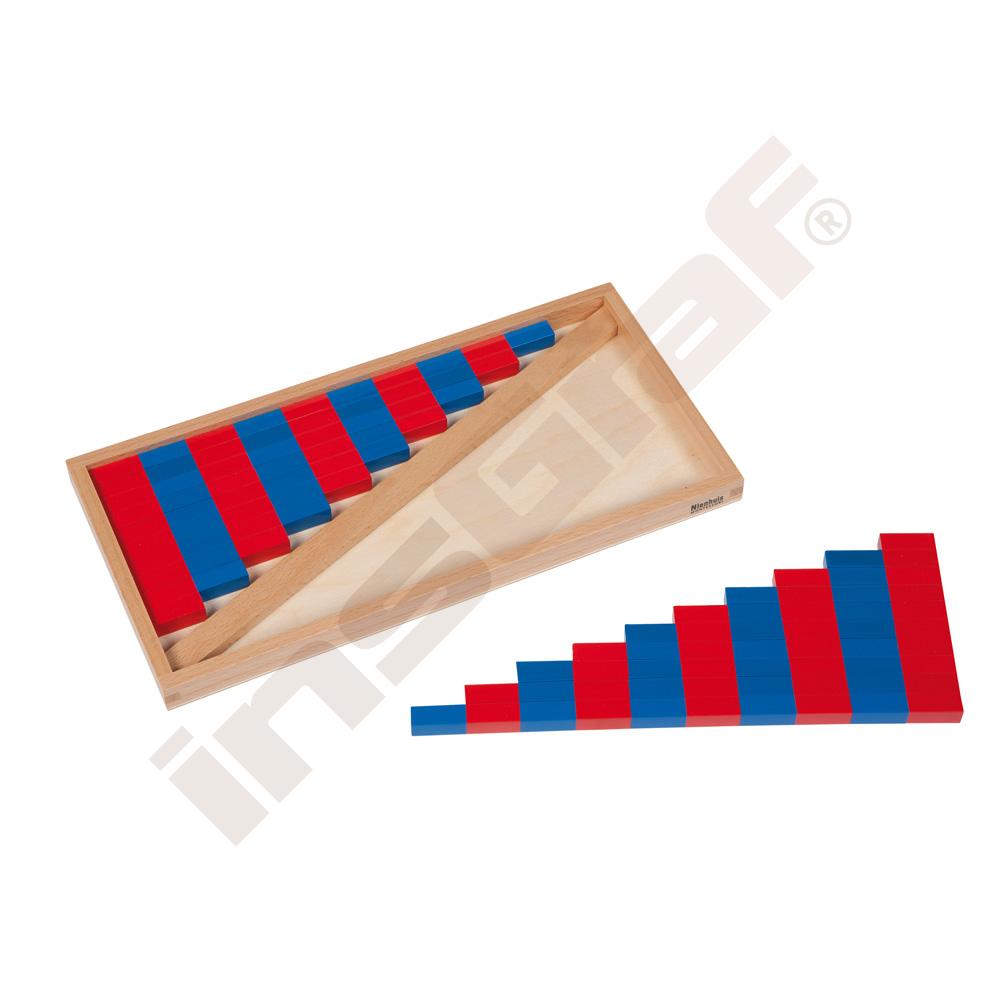 Montessori numerické hranoly krátké 