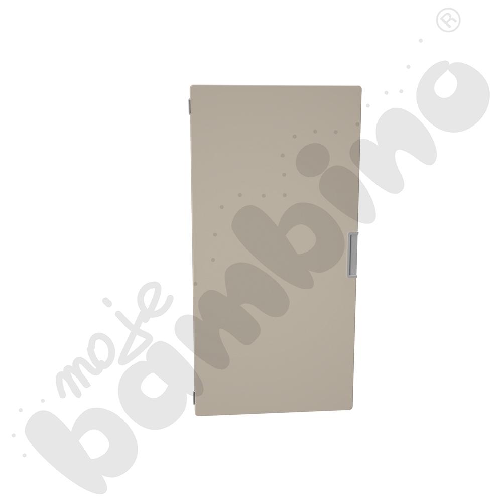 Quadro - drzwiczki średnie 90 st., mocowane do przegrody - jasnobrązowe