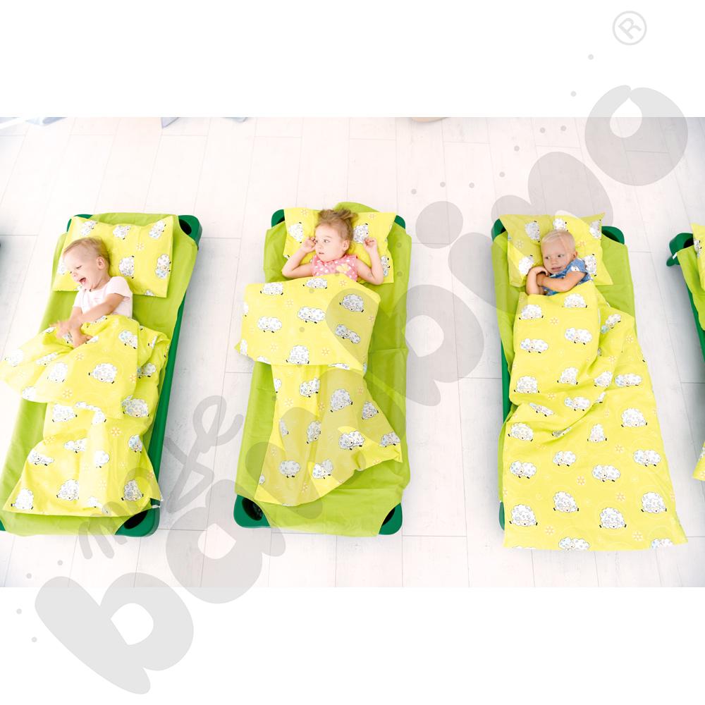 Łóżeczko przedszkolne zielone