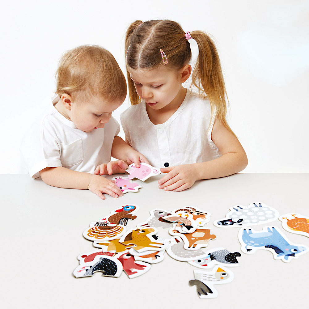 Párové puzzle - hospodárske zvieratá