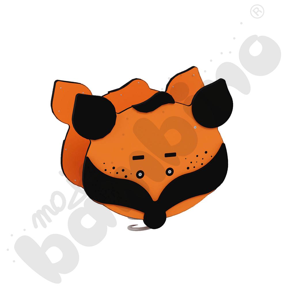 Sprężynowiec Lisek na podstawie betonowej