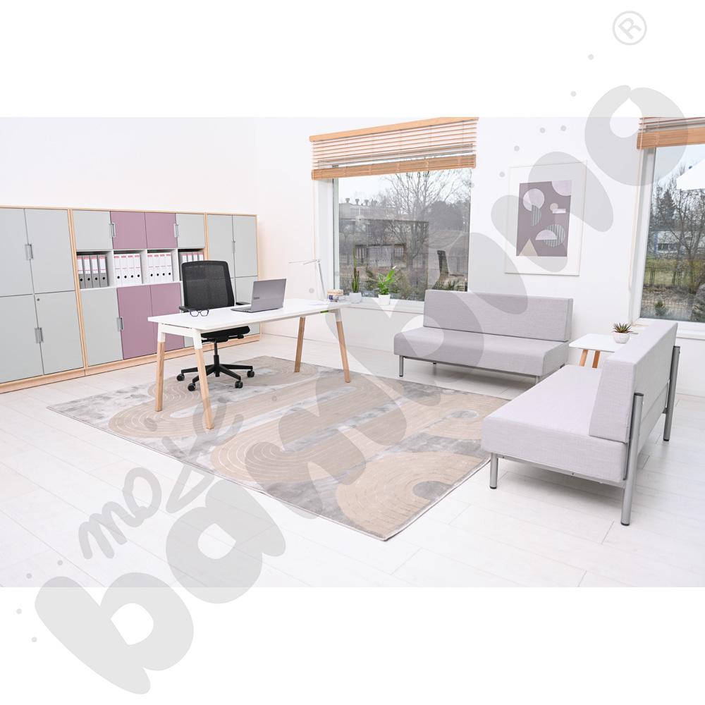 Quadro - regał XL z 3 przegrodami i 3 półkami - klon jasny