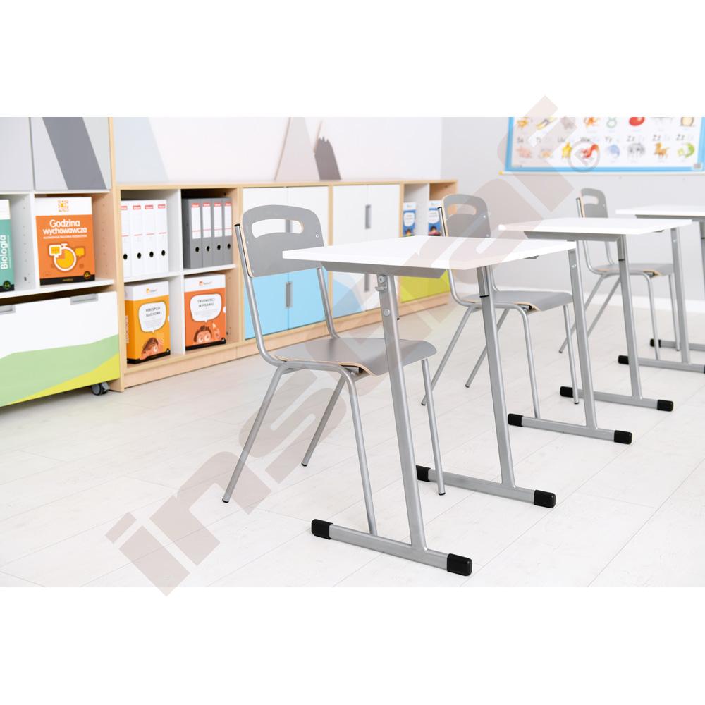 Židle H šedá vel. 6, konstrukce stříbrná 