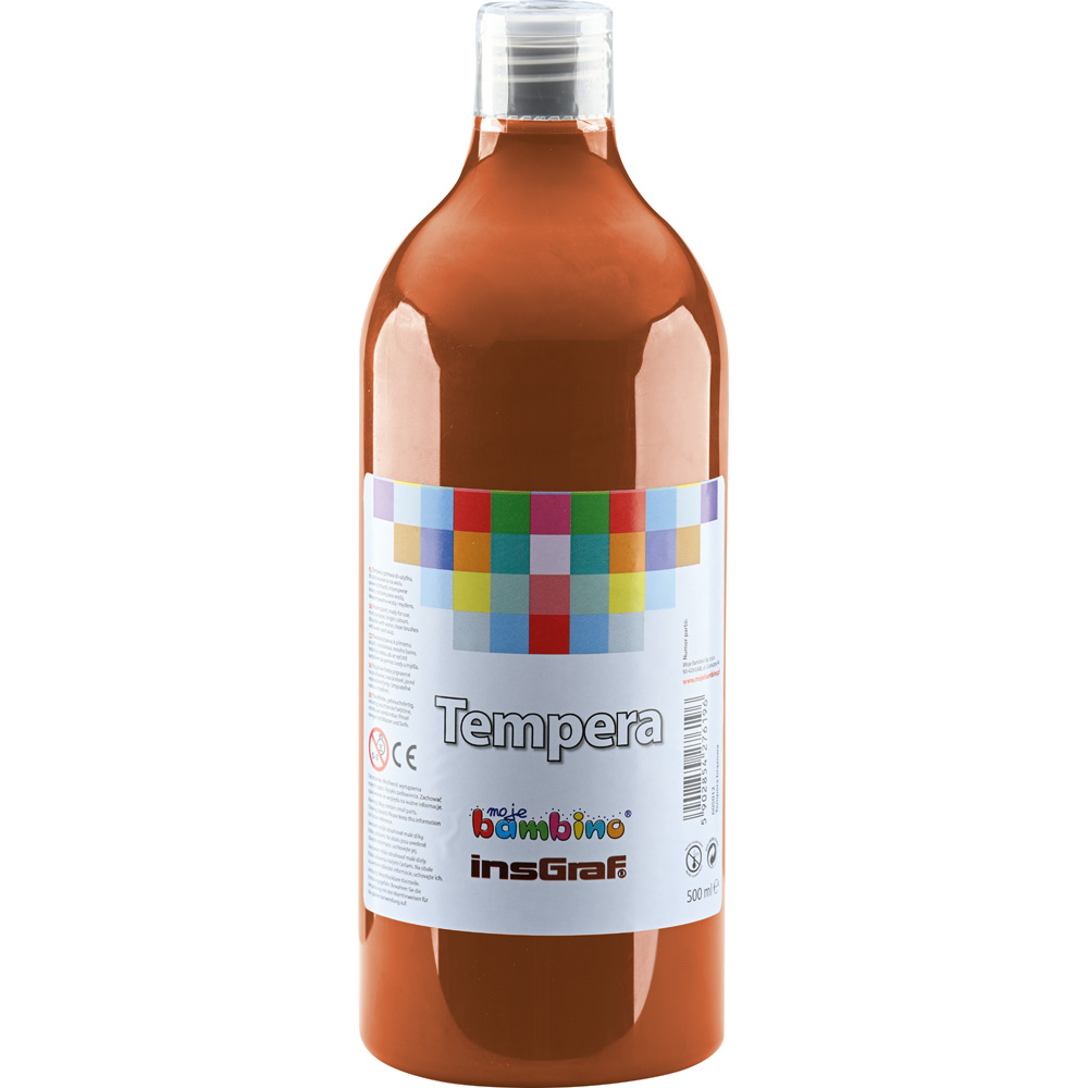 Temperová farba 500 ml - svetlohnedá
