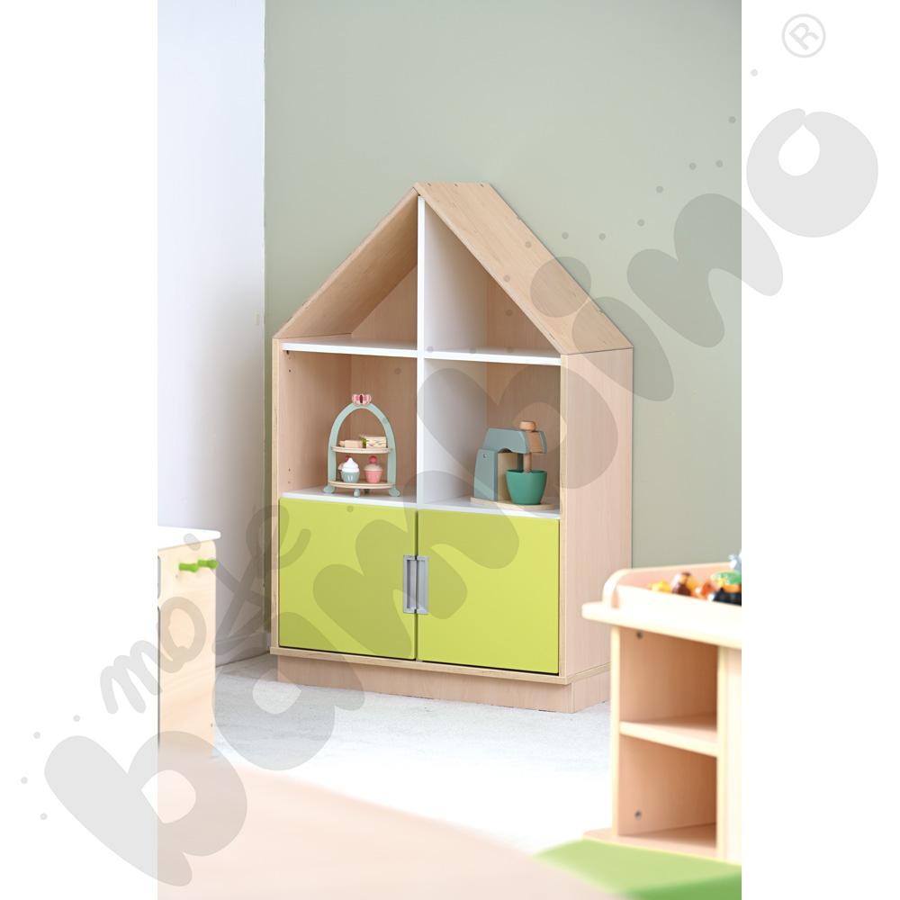 Quadro - szafka domek z 2 półkami, klon jasny