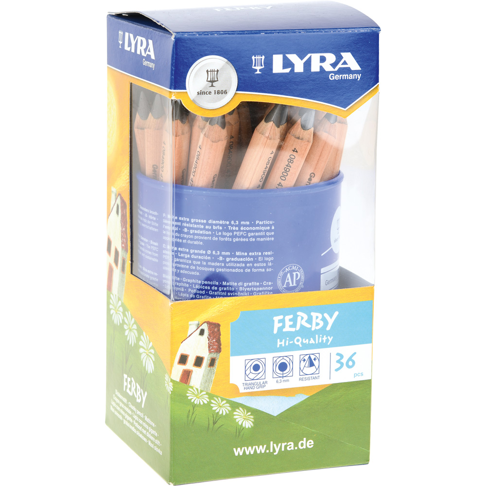 Trojhranné ceruzky Lyra Ferby, 36 ks