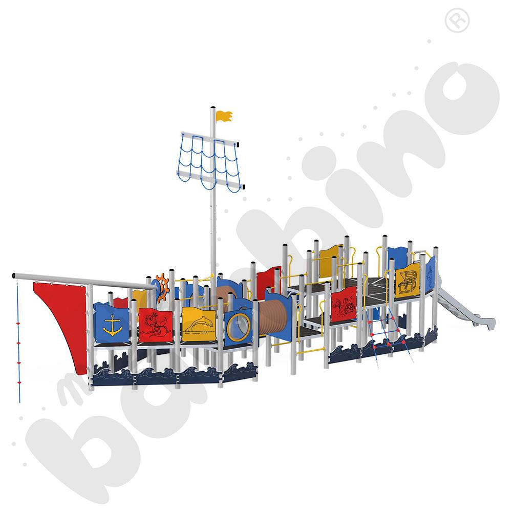 Statek Kolumba, metalowe słupy