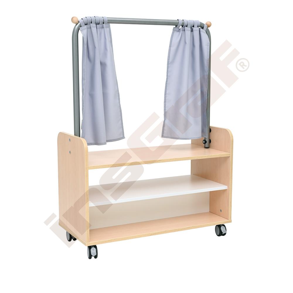 
Quadro Mobiler Marktstand, beidseitig offen, Ahorn Jylland (Quadro 270)
