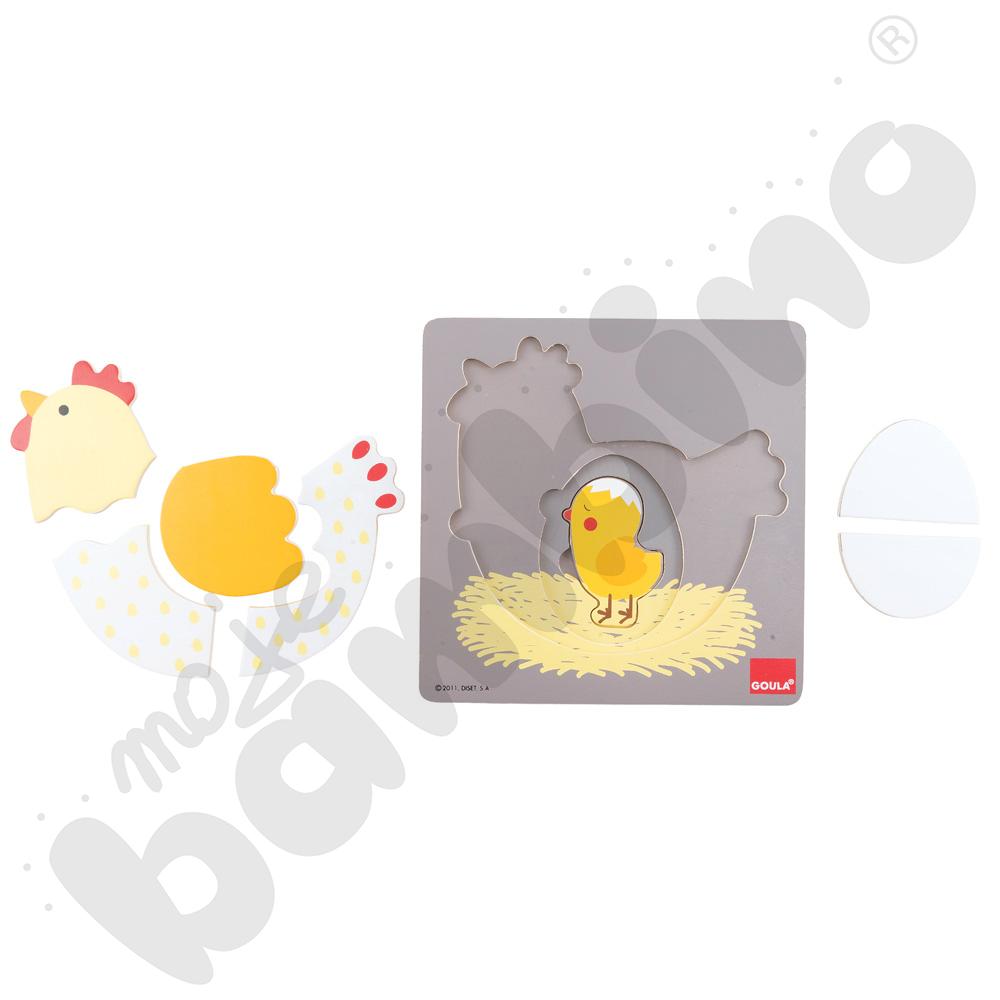 Kurka - puzzle trzypoziomowe