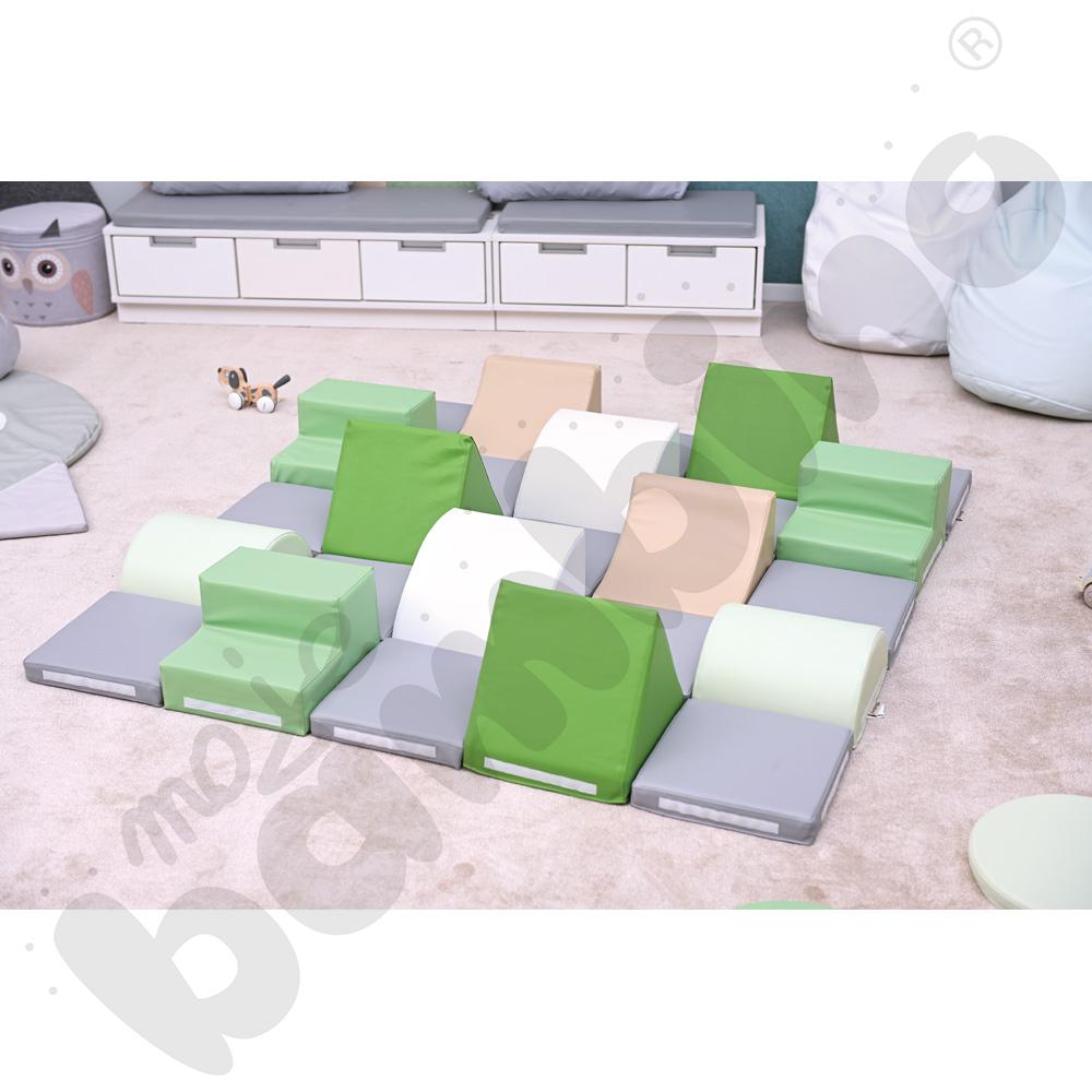 Zestaw piankowy MIĘKKIE PRZESZKODY, 6 kształtów, 25 elem - MED