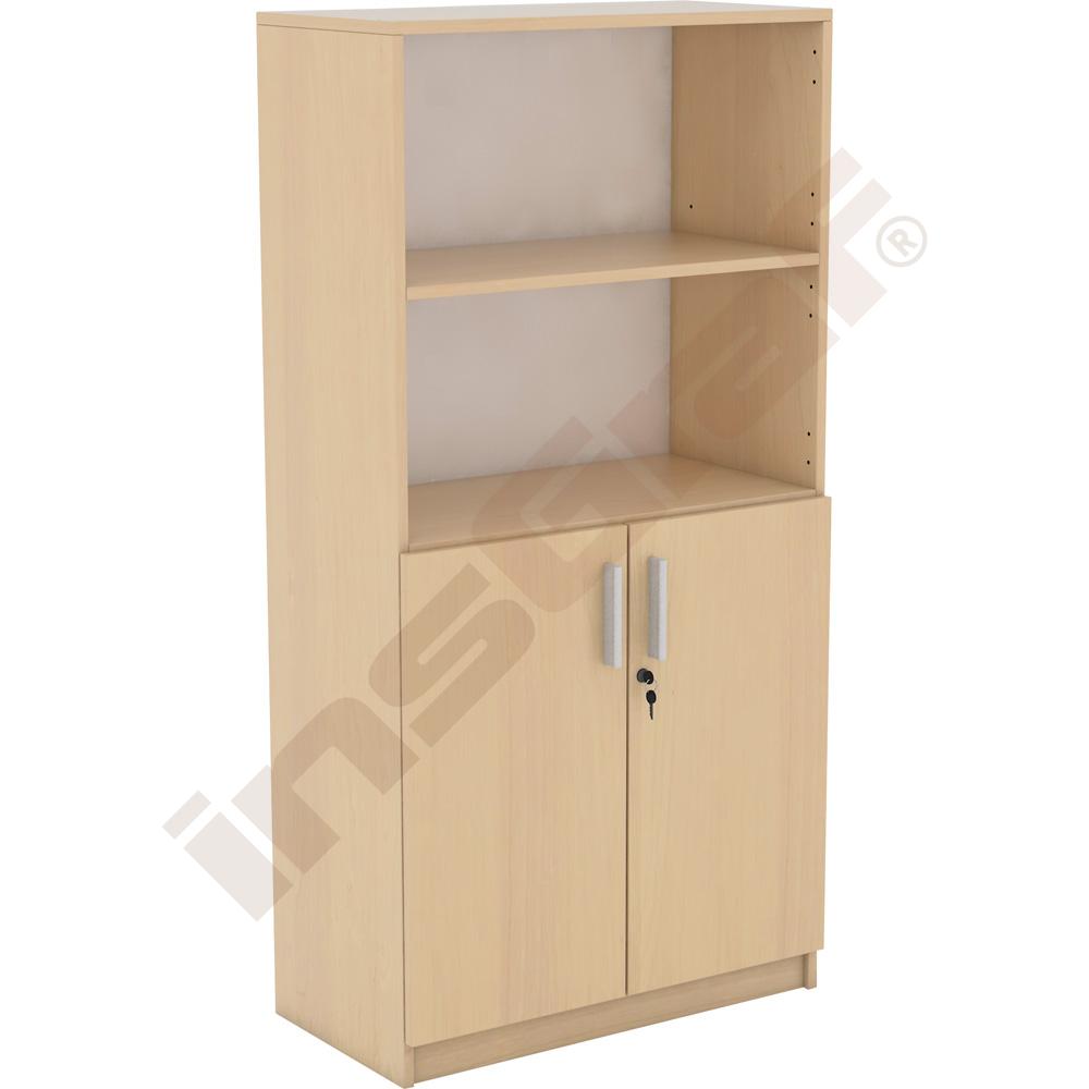 Regál se skříňkou - javor 375, se soklem