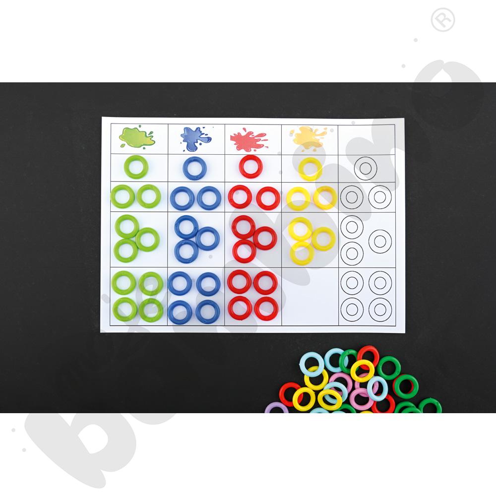 Mozaiki Maxi - zestaw edukacyjny, 9 kol.